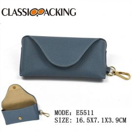 Wholesale Soft Leather Glasses Case with Belt Loop