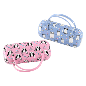 PU Leather Eyeglass Case with Handle