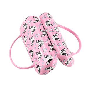 PU Leather Eyeglass Case with Handle Close Up
