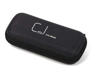 black eva zip case for reading glasses