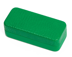 Dark Green Hard Crocodile Skin Pattern Sunglass Cases