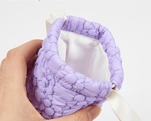 drawstring sunglasses pouch open
