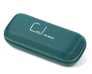 green eva zip case for reading glasses