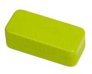 Light Green Hard Crocodile Skin Pattern Sunglass Cases