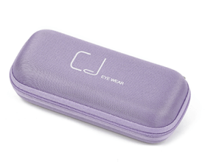 purple eva zip case for reading glasses