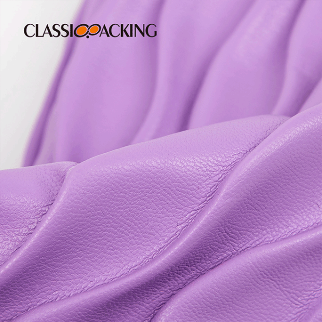 Purple Pleated Sunglass Pouch Fabric