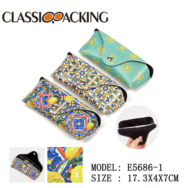 soft custom digital printed sunglasses case bulk