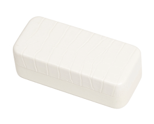 White Hard Crocodile Skin Pattern Sunglass Cases