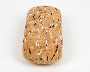 cork hard reading glasses case side angle