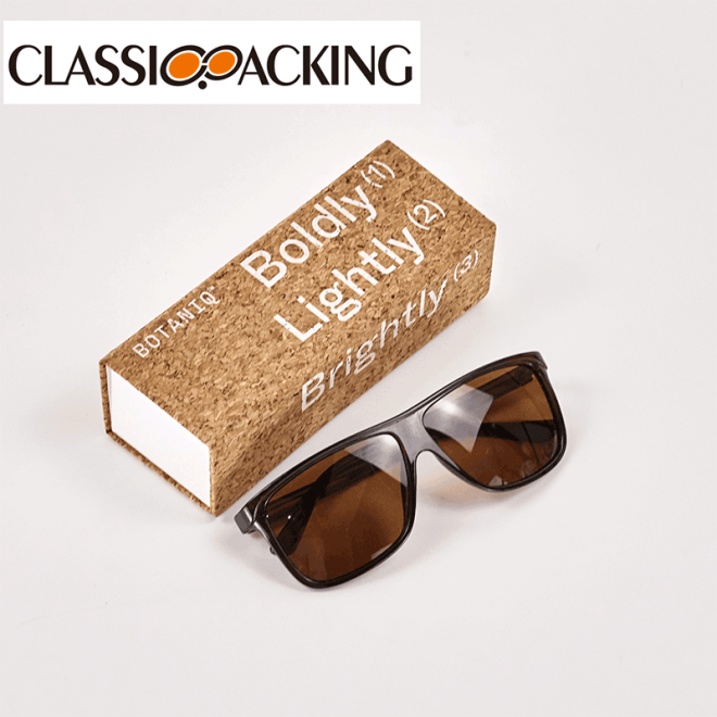 Eco-friendly Cork Fold Flat Glasses Case - Image 3
