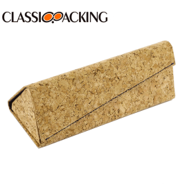 Cork Folding Triangle Glasses Case