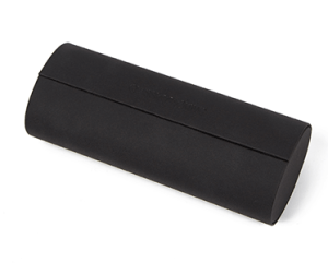 black handmade eyeglass case