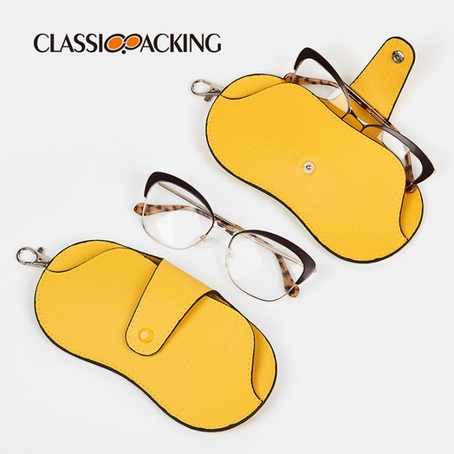 custom color eyeglass case with strap capacity