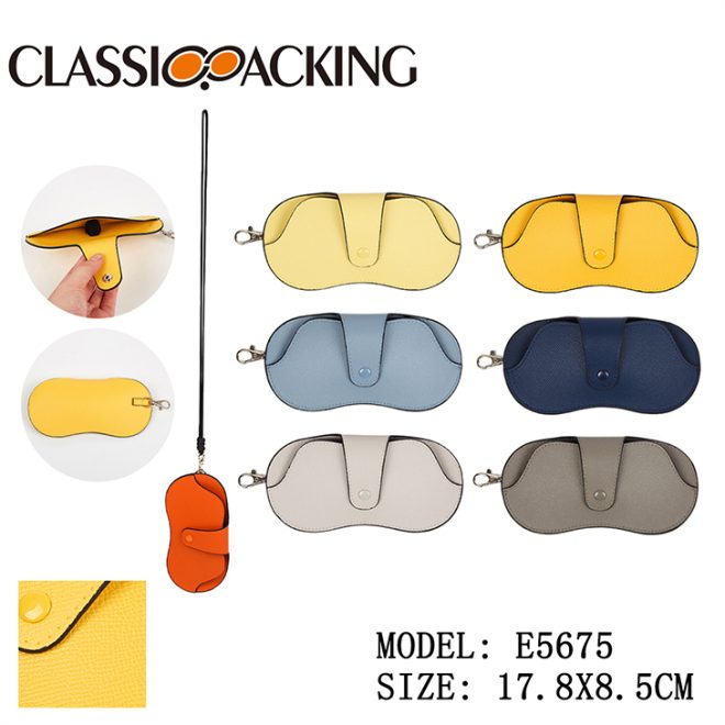 custom color eyeglass case with strap wholesale