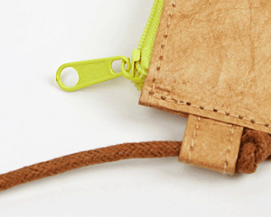eyeglass pouch with neck strap details