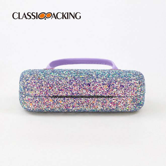 glasses case glitter bottom angle