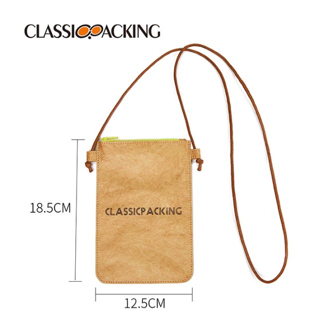 Tyvek Eyeglass Pouch With Neck Strap - Image 2