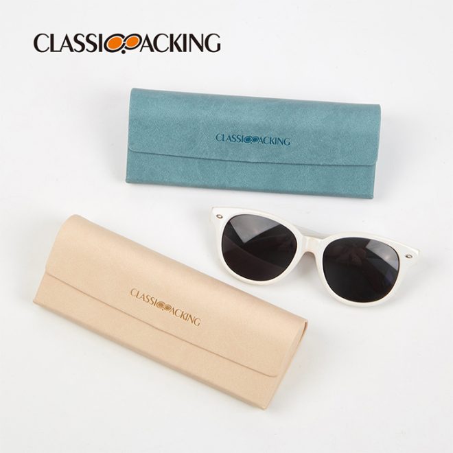 handmade leather sunglass case size comparison