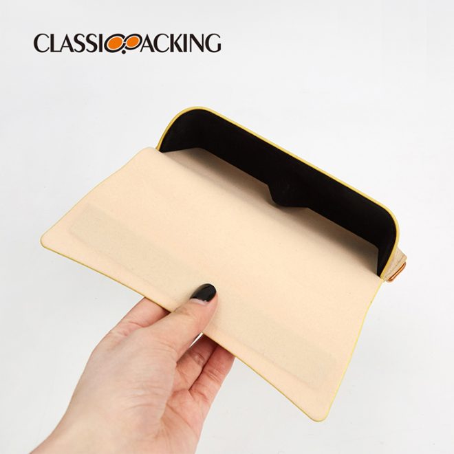 soft reading glasses case top view