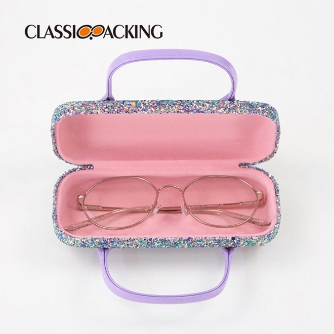 sparkly glasses case capacity
