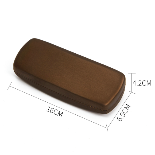 Brushed Metallic PVC Glasses Case Wholesale - Image 2
