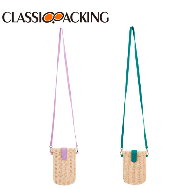 eco straw woven sunglasses pouch color options