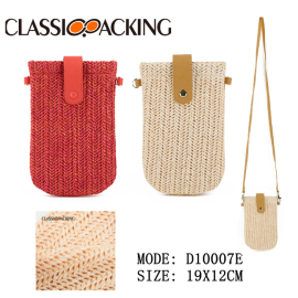 Eco Straw Woven Sunglasses Pouch Bulk