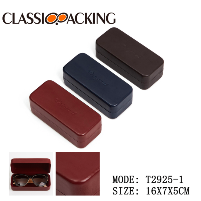 hard shell leather glasses case wholesale