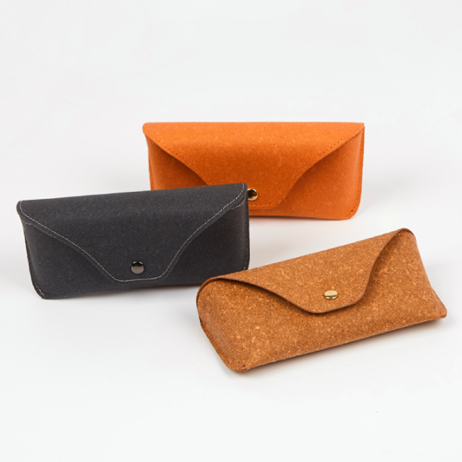 Recycled Bonded Leather Soft Glasses Case Bulk - Image 5
