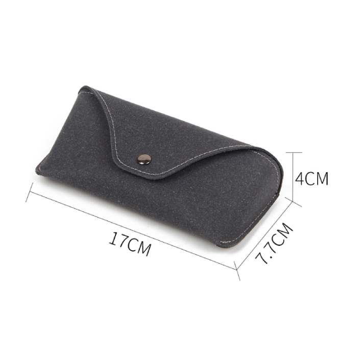 recylced bonded leather soft glasses case size