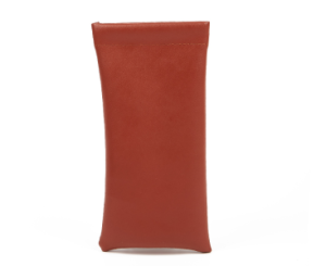 Red In-Stock PVC Squeeze Top Glasses Pouches