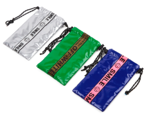 glossy polyester sunglasses pouch color choices