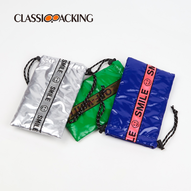 glossy polyester sunglasses pouch color options