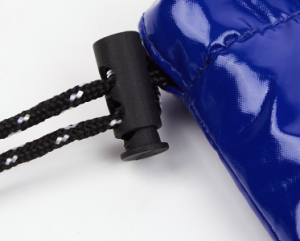 glossy polyester sunglasses pouch drawstring detail