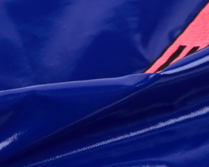 glossy polyester sunglasses pouch fabric detail