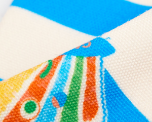 slim glasses pouch material closeup