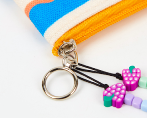 slim glasses pouch zipper closeup