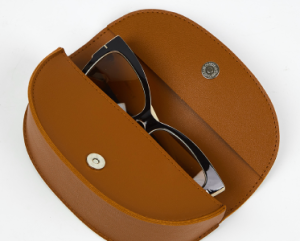 soft leather glasses case capacity