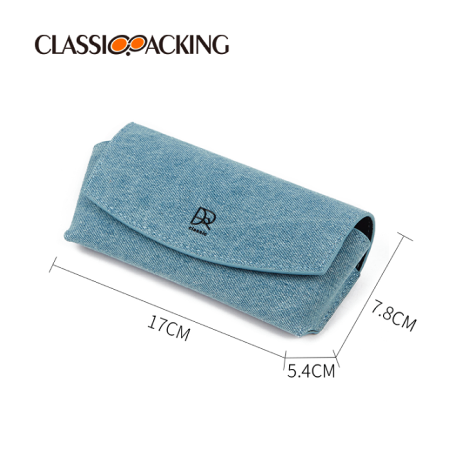 Soft Denim Glasses Case Wholesale - Image 2