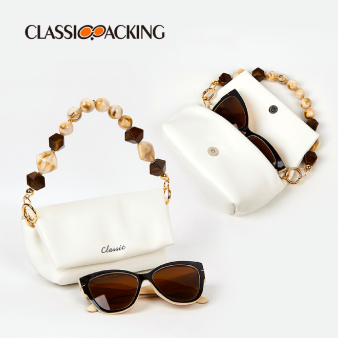 portable ladies leather sunglasses case capacity
